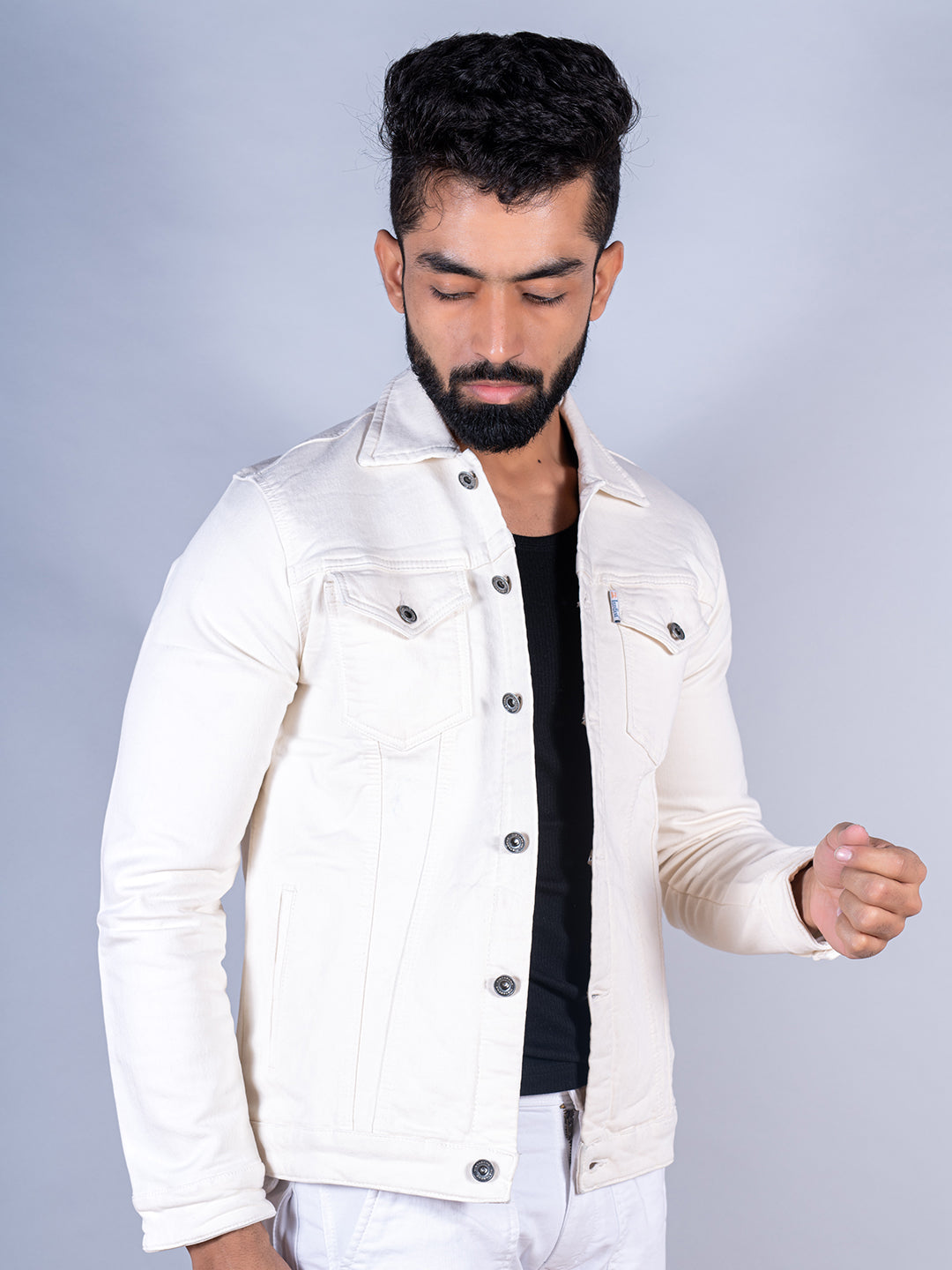 Denim jacket | white | Outerwear Women's | Ferragamo DE